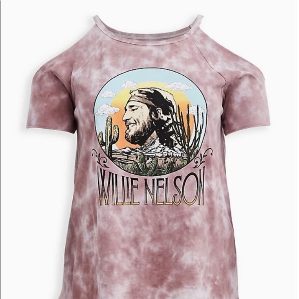 Torrid cold shoulder Willie Nelson tee